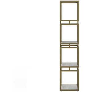 Canora Grey Metal BookShelf for Study Room Furniture, Home Office Bookcase Shelving Unit for Storage brown 165.7cm H X 35cm W X 35cm D