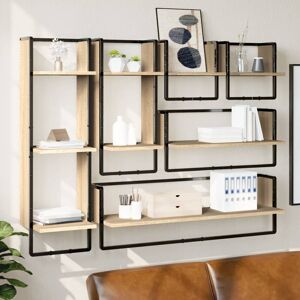 Rio Antoinesha Floating Shelf Sonoma Oak 30cm H X 100cm W X 25cm D