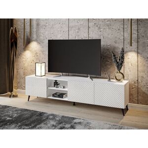 George Oliver Antis TV Stand for TVs up to 70" White/Black 70"