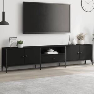 17 Stories Osayande TV Stand for TVs up to 88" Black 88"