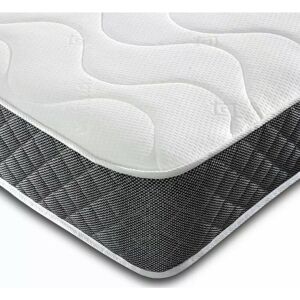 Wilson Longwave Quilted Hybrid Spring with Diamond Border Open Coil Mattress Small Double (4')