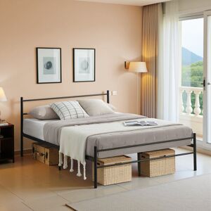 17 Stories Camarda Bed Frame Black Small Double