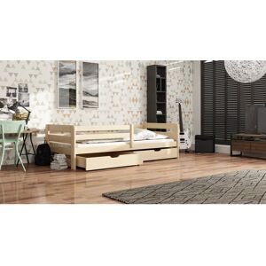 Arte-N Furniture Ltd Single (3') 2 Drawer Mate's & Captain's Bed and Mattress Light Brown