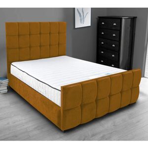 Brayden Studio Merricks Upholstered Bed Frame Mustard Super King (6')