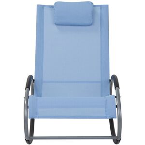 Dakota Fields Catumba Sun Lounger Light Blue 88cm H X 62cm W X 107cm L