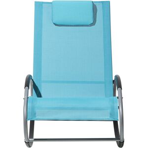 Dakota Fields Catumba Sun Lounger Blue 88cm H X 62cm W X 107cm L