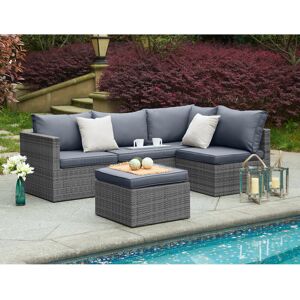 Latitude Run Esmerelda Rattan Wicker 6 - Person Seating Group with Cushions Grey 6