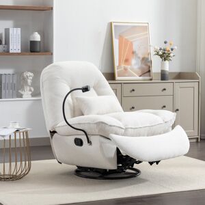 Brayden Studio Antwonn 100cm Wide Recliner Cream 103cm H X 100cm W X 102cm D