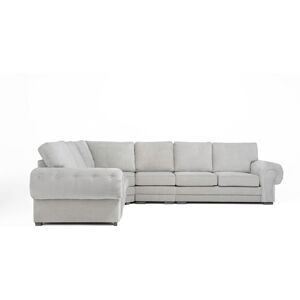 Rosalind Wheeler Verona Large Corner Sofa Silver 92cm H X 335cm W X 274cm D