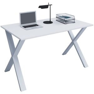 17 Stories Remey Rectangle Writing Desk Brown/White 76cm H x 110cm W x 80cm D