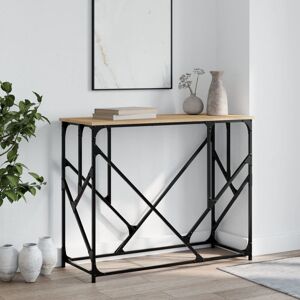 Vidaxl Console Table Sonoma Oak 100X40x80 Cm Engineered Wood Sonoma Oak