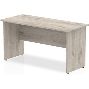 Ebern Designs Hanako Straight Desk Panel End Leg Grey 73cm H x 140cm W x 60cm D