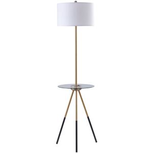 Canora Grey Anzalone 2 Piece Table and Floor Lamp Set Gold;Black 158.8cm H X 43.2cm W X 43.2cm D