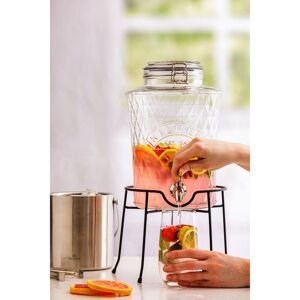 Kilner Clip Top Diamond Beverage Dispenser 5L Clear 0.15L