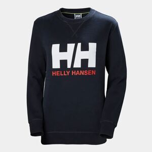 Helly Hansen Women's HH Logo Cotton Crew Neck Jumper Navy S - Navy Blue - Female