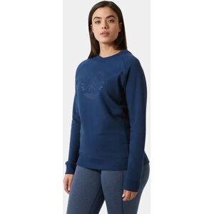 Helly Hansen Women's F2F Organic Cotton Crew Neck Jumper Blue XL - Ocean Blue - Female