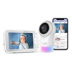 Hubble Connected Hubble Nursery Pal Glow+ 5 Inch Video Baby Monitor White