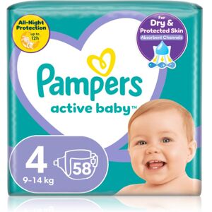 Pampers Active Baby Size 4 disposable nappies 9-14 kg 58 pc