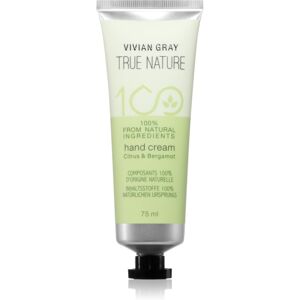 Vivian Gray True Nature Citrus & Bergamot moisturising hand cream 75 ml