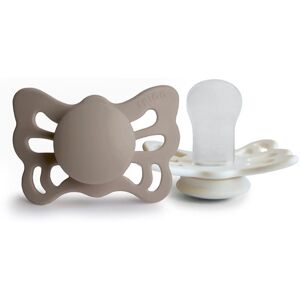 FRIGG Butterfly Size 1:0-6 months dummy Portobello/Cream 2 pc
