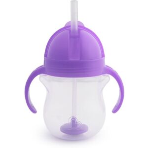 Munchkin Click Lock™ Tip & Sip cup with straw with weight Purple 6 m+ 207 ml