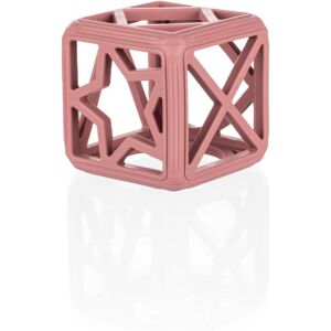 Zopa Silicone Teether Square chew toy 0 m+ Old Pink 1 pc