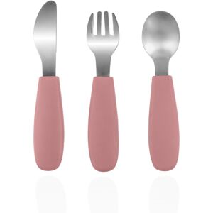 Zopa Silicone Children's Cutlery cutlery for children 6 m+ Old Pink 3 pc