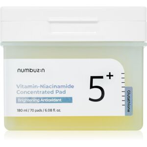 Numbuzin No. 5 Glutathione Vitamin Concentrated Toner Pad toner pads for radiance and hydration 70 pc