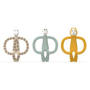 Matchstick Monkey Animal Teether Gift Set gift set for children Giraffe Gigi, Lion Luda, Monkey Mint
