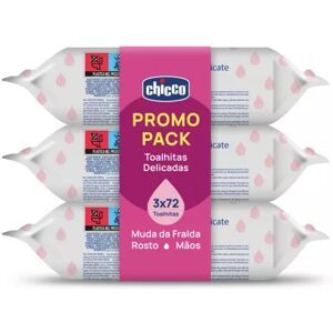 Chicco Gentle Wipes Pack of 3 x 72 Units