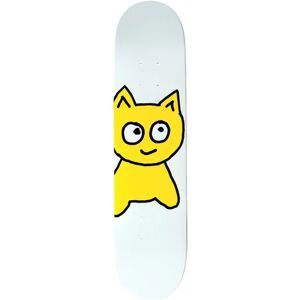 Meow Skateboards Meow Big Cat Skateboard Deck (White) - White - Size: 7"