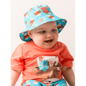 Outlet Blade & Rose Bonnie Highland Cow Summer Hat 1-2 Years Summer Clothes For Babies, Toddlers & Kids Blue 1-2 Years