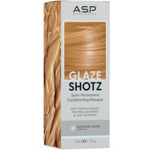 A.S.P Hair Glaze Shotz Semi-Permanent Conditioning Masque Soft Pastel Shades 150mL Caramel