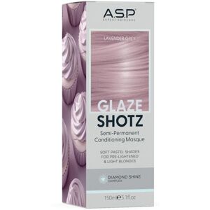 A.S.P Hair Glaze Shotz Semi-Permanent Conditioning Masque Soft Pastel Shades 150mL Lavender Grey