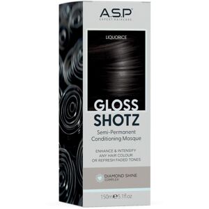 A.S.P Hair Gloss Shotz Semi-Permanent Conditioning Masque Color Enhancer 150mL Liquorice