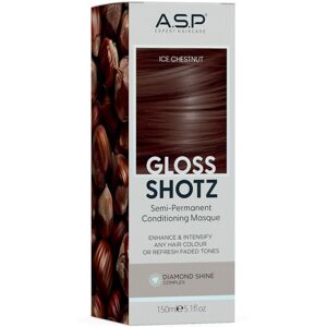 A.S.P Hair Gloss Shotz Semi-Permanent Conditioning Masque Color Enhancer 150mL Ice Chestnut