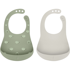 Suavinéx Silicone Bib Soft and Flexible 1 un. Green and Grey