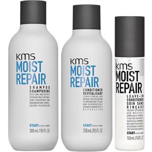 KMS MoistRepair Shampoo 300ml, Conditioner 250ml & Leave-In Conditione