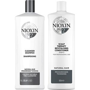 Nioxin System 2 Cleanser Shampoo 1000ml & System 2 Scalp Therapy Revit