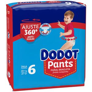 Dodot Pants pañal-braguita talla 6 15- + kg 27 u