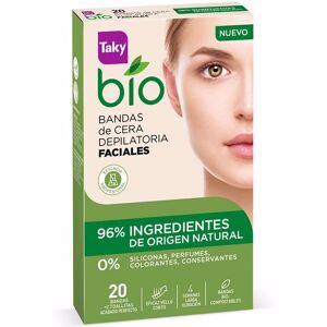 Taky Bio Natural 0% depilatory facial wax strips 20 units