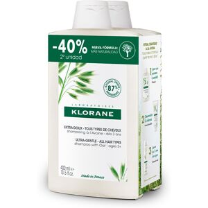 Klorane A La Leche De Avena champú extrasuave duo 2 x 400 ml