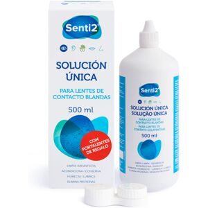 Senti2 Única solución con ácido hialurónico + portalentes 500 ml