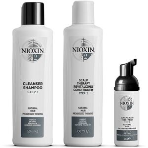 Nioxin Sistema 2 - Kit - Tratamiento para Cabello Natural con Pérdida de Densidad 3 pz