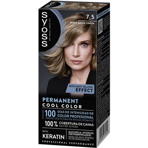Syoss Permanent Cool Color 7.5-Rubio Medio Ceniza