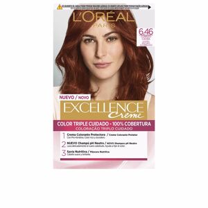 L'Oréal París Excellence Creme tinte 6,46 rubio oscuro cobrizo caoba