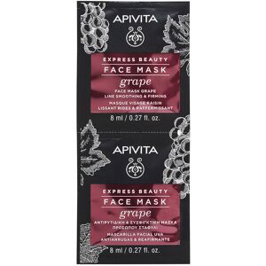 Apivita Express Beauty Mascarilla facial antiarrugas y reafirmante con uva 2 x 8 ml