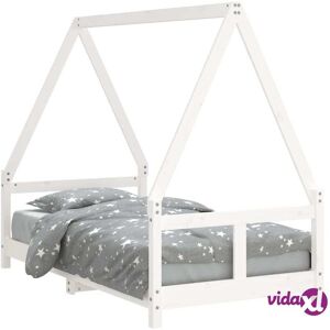 vidaXL Kids Bed Frame White 80x160 cm Solid Wood Pine