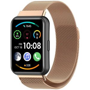 4wrist Milanese Loop with Magnetic Closure Pro Huawei Watch FIT 2 - Rose Gold