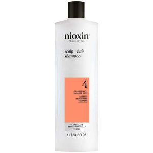 Nioxin System 4 - Shampoo - Dyed and Damaged Hair with Advanced Weakening 1000 ml
